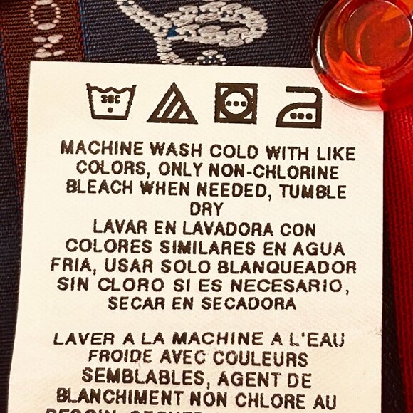 NWT Wrangler Painted Desert Western Shirt 17.5-36 Red Button-Down X-Long Tails - Picture 11 of 12